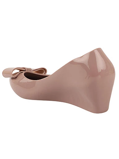 Stylestry Women's & Girl's Pink Wedge Pumps with Bows