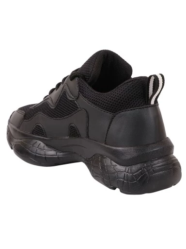 Stylestry Women Black Walking Shoes