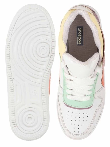 Stylestry Women & Girls White Smart Casual Sneakers