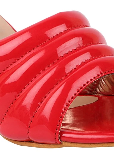 Stylestry Women's & Girl's Red Solid Block Heels