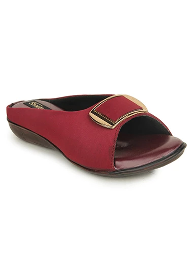 Stylestry Womens & Girls Cherry Embellished Mules with Buckles Flats