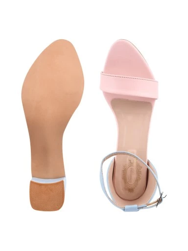 Stylestry Women & Girls Pink Block Heels