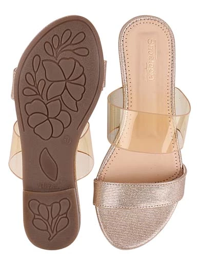 Stylestry Womens & Girls Transparent Open Toe Flats