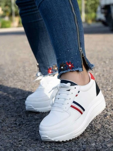 Stylestry Women & Girls White Sneakers