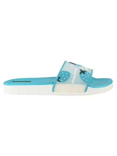 Stylestry Women Blue Self Design Sliders
