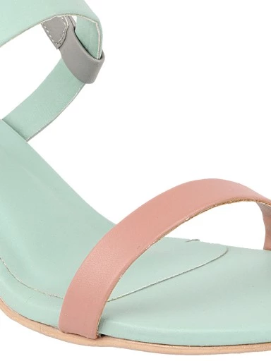 Stylestry Womens & Girls Colourblocked Block Heels Sandals