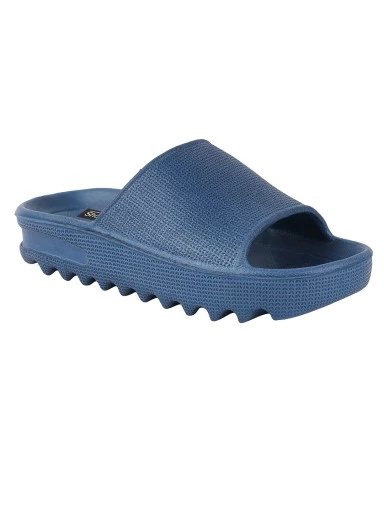 Stylestry Women Blue Solid Sliders