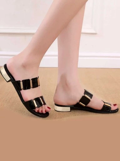 Stylestry Women Black Solid Block Sandals