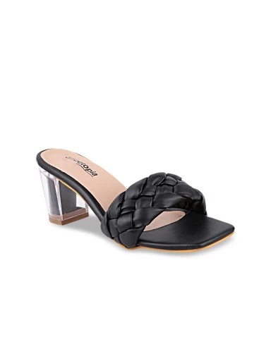 Stylestry Women Black Block Sandals