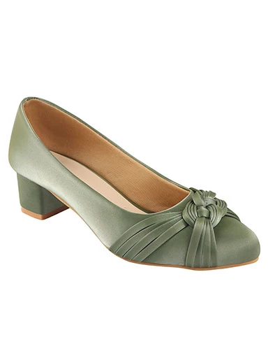 Stylestry Women's & Girl's Green Block Heels Pumps