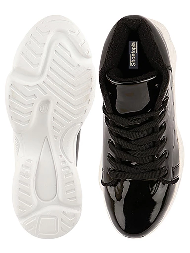 Stylestry Womens & Girls Black High-Top Boots