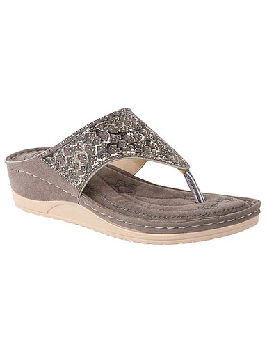 Stylestry Women's & Girl's Ortho Care Dr Orthopaedic Super Comfort Fit Grey Cushion Sandals