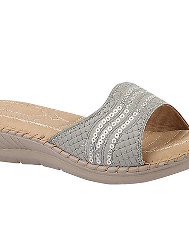 Stylestry Women's & Girl's Grey Ortho Care Cushion Sandals