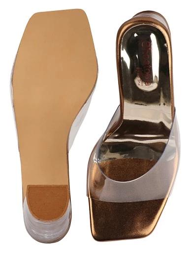 Stylestry Women & Girls Copper Heels