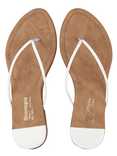 Stylestry Womens & Girls White Solid Open Toe Flats