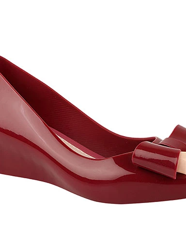 Stylestry Women's & Girl's Cherry Wedge Pumps with Bows