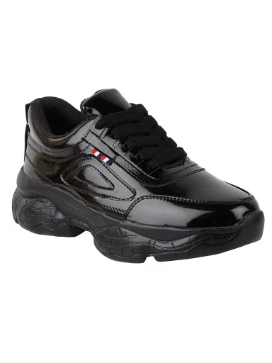Stylestry Women Black Walking Shoes