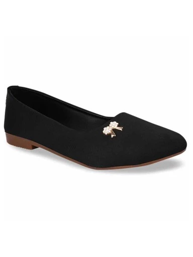 Stylestry Women Black Solid Ballerinas