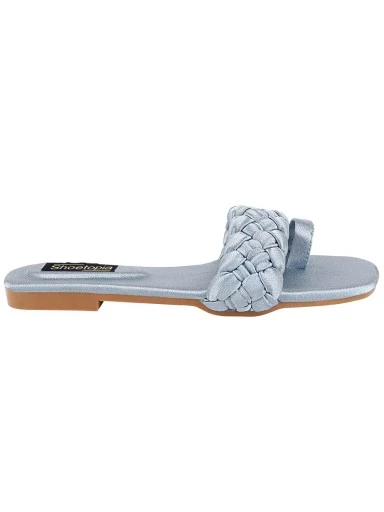 Stylestry Women Blue Open Toe Flats