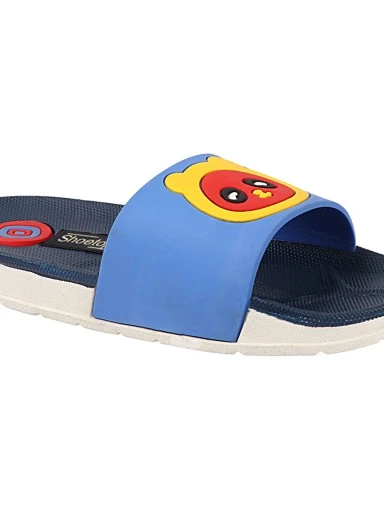 Stylestry Women Blue Printed Sliders