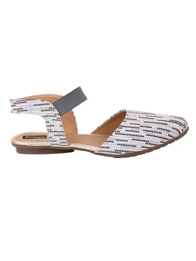 Stylestry Grey Women Flat Mules Bellies Sandals