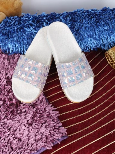 Stylestry White Slip On Stylish Slider