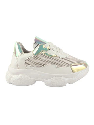Stylestry Womens & Girls White Stylish Sneakers