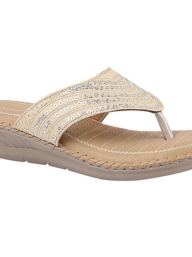 Stylestry Women's & Girl's Cream Ortho Care Dr Orthopaedic Cushion Sandals