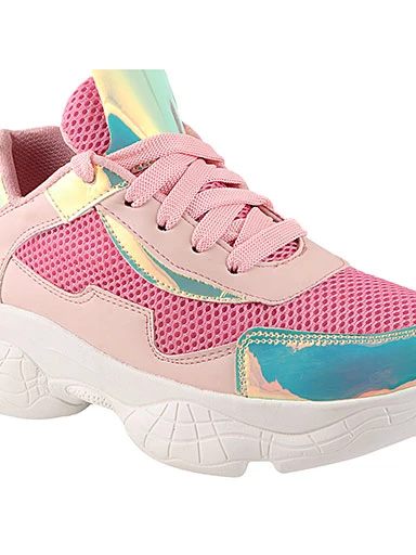 Stylestry Womens & Girls Pink Stylish Sneakers
