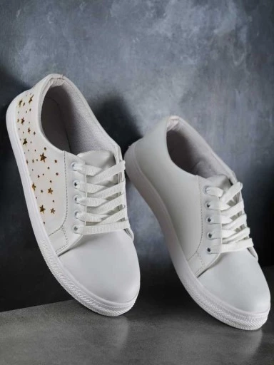 Stylestry Womens & Girls White Casual Sneakers Shoes