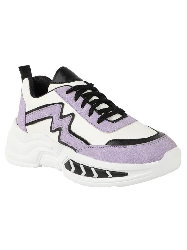 Stylestry Women Blue & White Colourblocked Walking Shoes