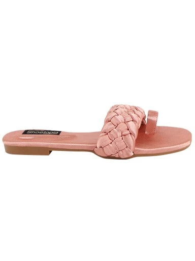 Stylestry Women Peach-Coloured One Toe Flats