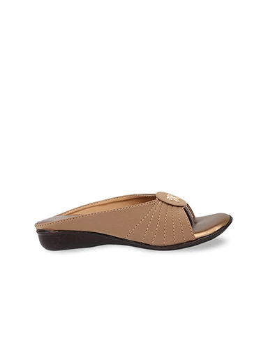 Stylestry Womens & Girls Cream-Coloured Embellished One Toe Flats with Bows