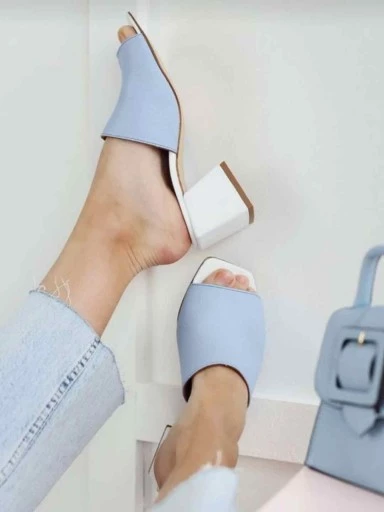 Stylestry Women & Girls Fashionable & Stylish Blue Block Heels