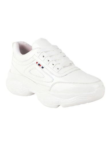 Stylestry Women White Walking Shoes