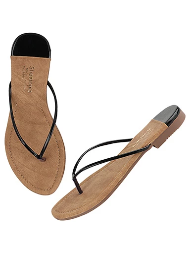 Stylestry Womens & Girls Black Solid Open Toe Flats