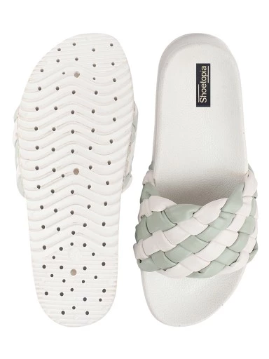 Stylestry Women & Girls Platform Green Heels