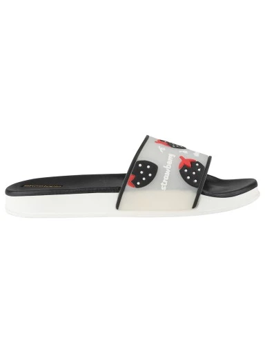 Stylestry Women Black & White Printed Thong Flip-Flops