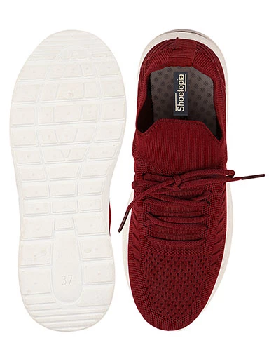 Stylestry Womens & Girls Cherry Lace Up Walking Shoes