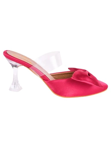 Stylestry Women & Girls Stylish Butterfly Knot Detail Pink Pumps