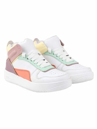 Stylestry Women & Girls White Smart Casual Sneakers