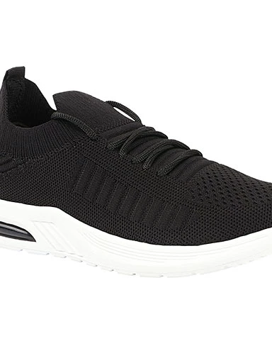 Stylestry Womens & Girls Black Lace Up Walking Shoes