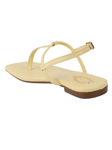 Stylestry Women & Girls Yellow Flats