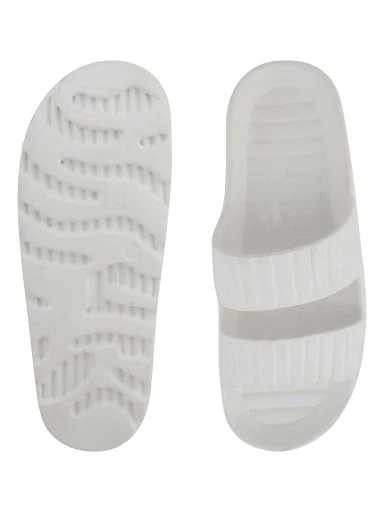 Stylestry Women White Solid Sliders