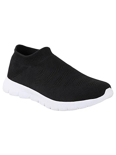 Stylestry Womens & Girls Black Casual Walking Shoes