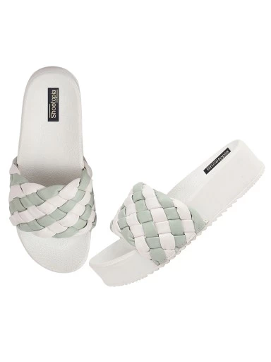 Stylestry Women & Girls Platform Green Heels