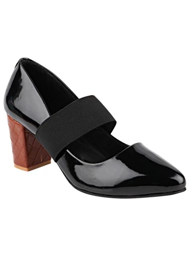 Stylestry Women Black Block Pumps