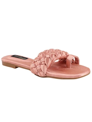 Stylestry Women Peach-Coloured One Toe Flats