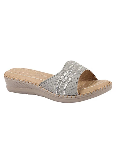 Stylestry Women's & Girl's Grey Ortho Care Cushion Sandals