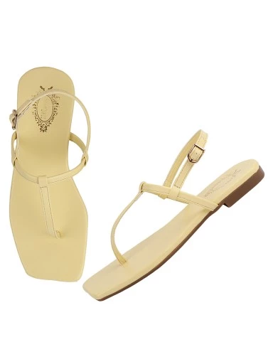 Stylestry Women & Girls Yellow Flats
